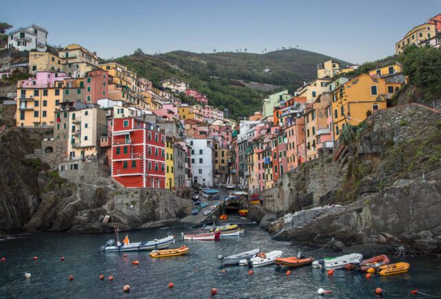 A landscape in Italy.